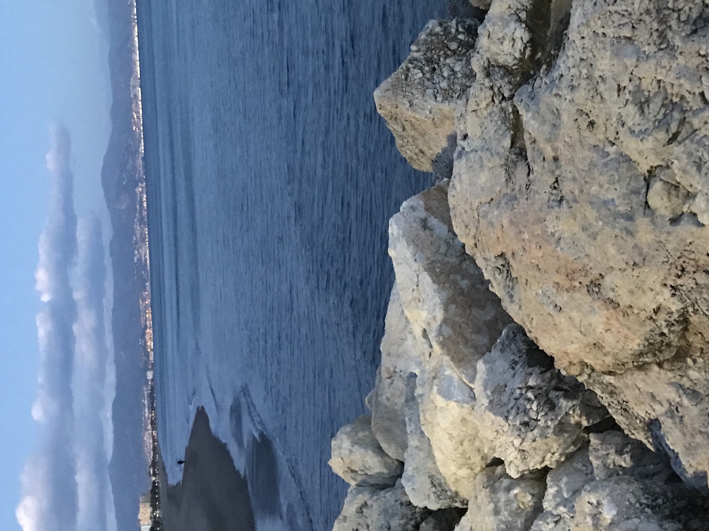 Malaga coast and harbour